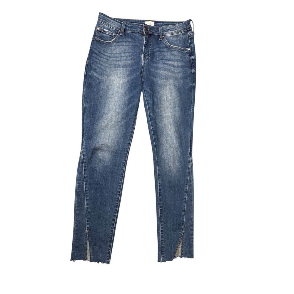 Special A Split-Hem Jeans Raw Edge Mid-Rise, Size 13